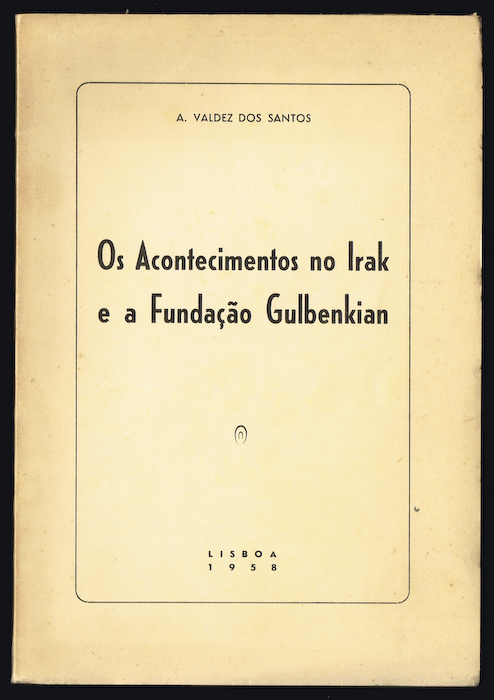 OS ACONTECIMENTOS NO IRAK E A FUNDA��O CALOUSTE GULBENKIAN